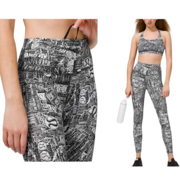 Lululemon Wunder Train High-rise Tight Tear It Up Alpine Full Length legging - Picture 1 of 15